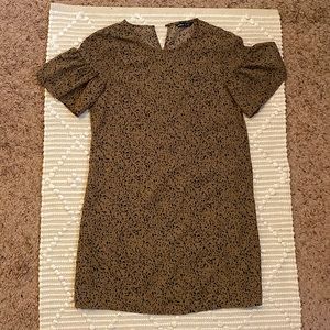 Shein brown Dalmatian dress | size XS (2) / EU 34